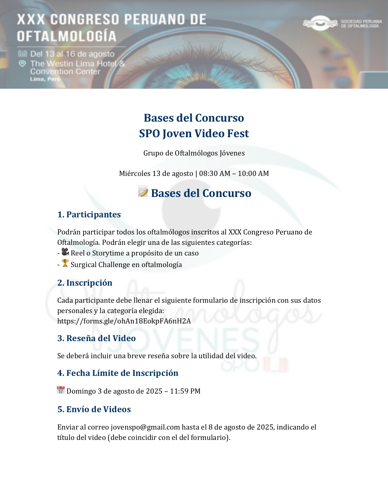BASES SPO JOVEN FILM FEST